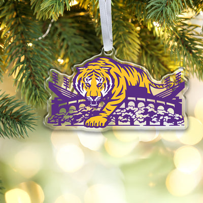 LSU Tigers - Tiger Stepping Out Ornament & Bag Tag