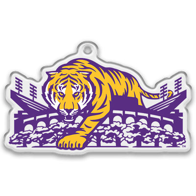 LSU Tigers - Tiger Stepping Out Ornament & Bag Tag