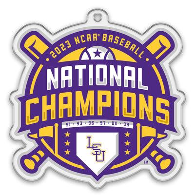 LSU Tigers - LSU 2023 NCAA Baseball National Champions Ornament & Bag Tag
