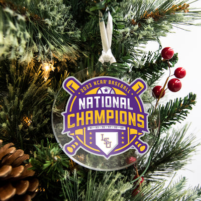 LSU Tigers - LSU 2023 NCAA  Baseball National Champions Ornament & Bag Tag