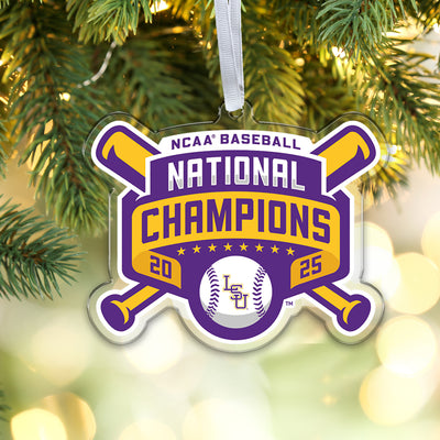 LSU Tigers - LSU 2025 NCAA Baseball National Champions Commemorative Ornament & Bag Tag