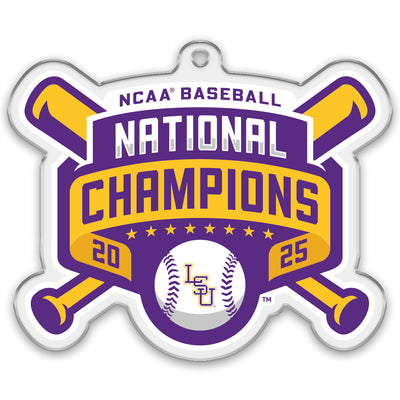 LSU Tigers - LSU 2025 NCAA Baseball National Champions Commemorative Ornament & Bag Tag