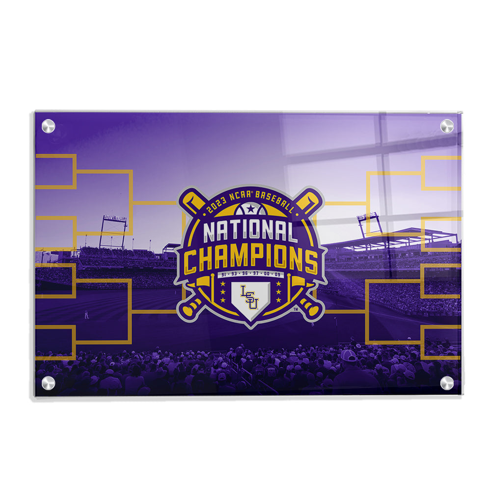 LSU Tigers - 2023 NCAA Baseball National Champions - College Wall Art #Canvas