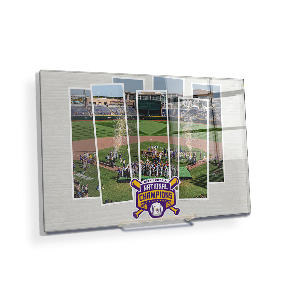 LSU Tigers - LSU Tigers 2025 NCAA Baseball National Champions Celebration - College Wall Art #Canvas