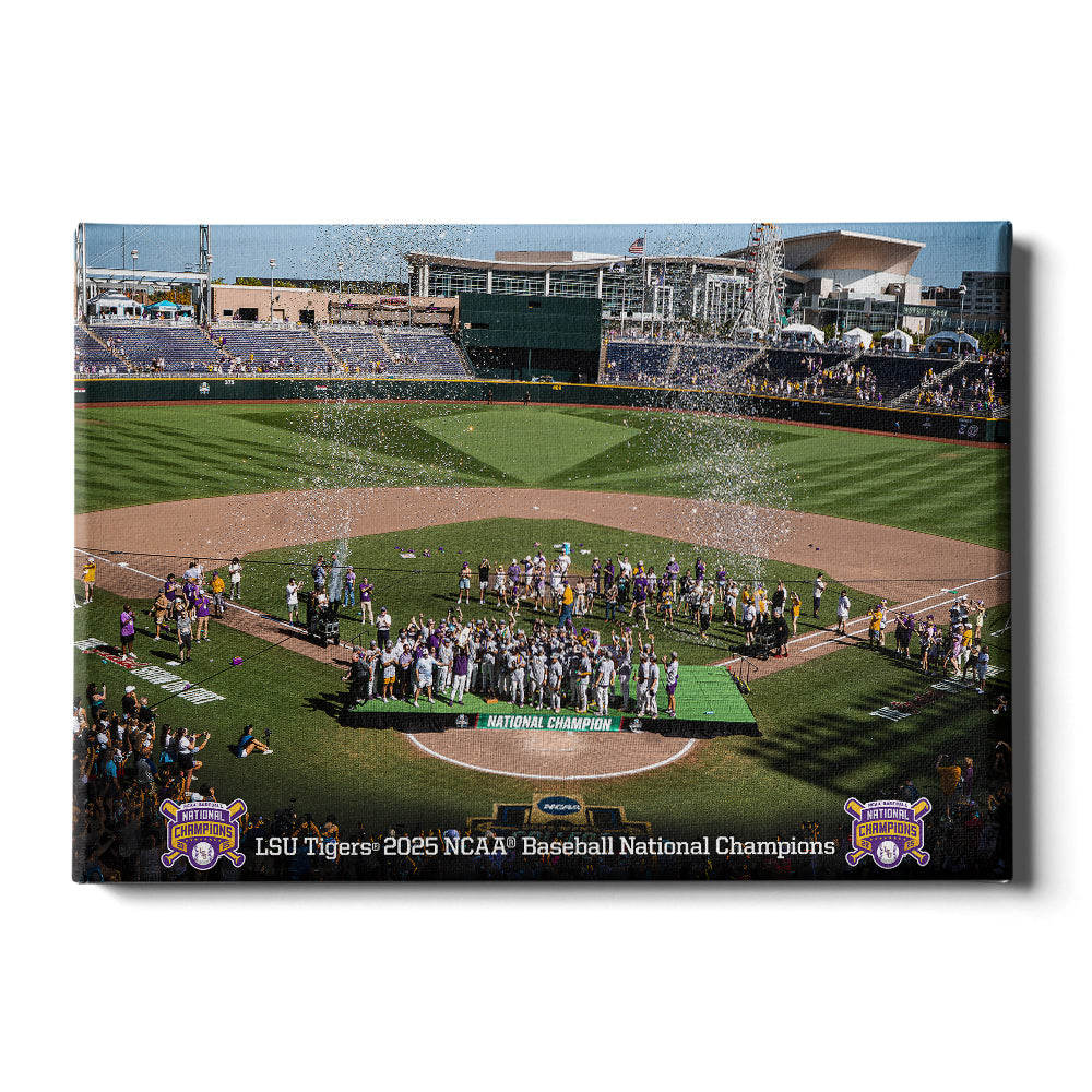 LSU Tigers - LSU Tigers 2025 NCAA Baseball National Champions - College Wall Art #Canvas