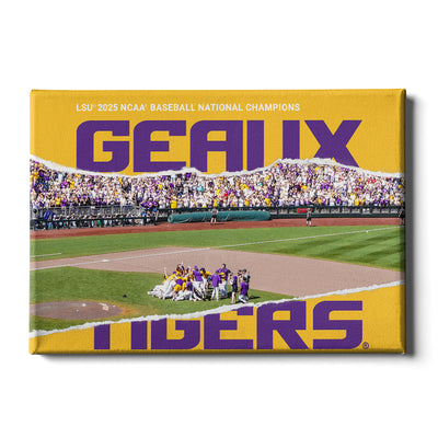 LSU Tigers - Geaux Tigers 2025 NCAA Baseball National Champions - College Wall Art #Canvas