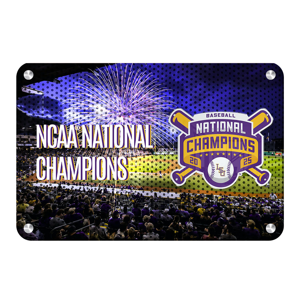LSU Tigers - NCAA Baseball National Champions - College Wall Art #Canvas 