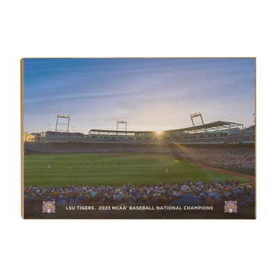 LSU Tigers - LSU Tigers 2023 NCAA Baseball National Champions - College Wall Art #Wood