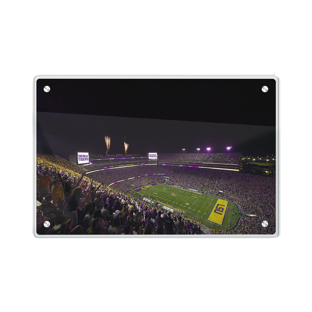 LSU Tigers - LSU Score Geaux Tigers - College Wall Art #Canvas