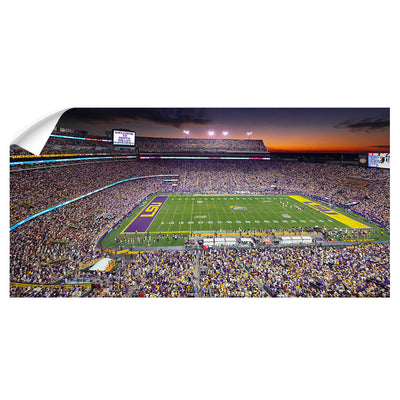 LSU Tigers - LSU Sunset Panoramic - College Wall Art #Wall Decal