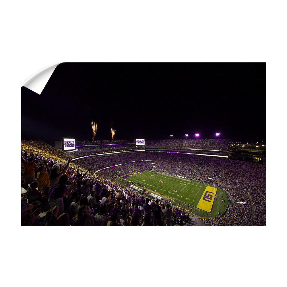 LSU Tigers - LSU Score Geaux Tigers - College Wall Art #Canvas