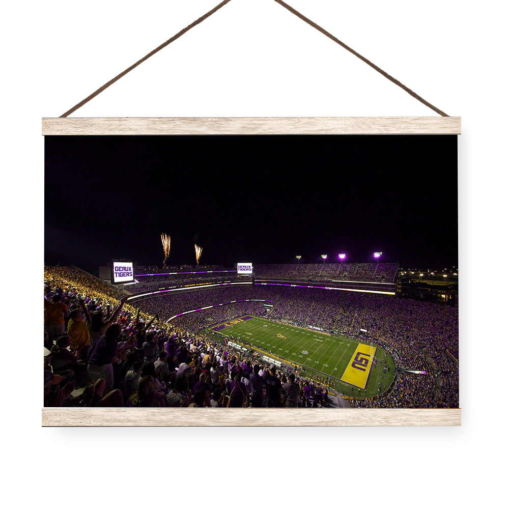 LSU Tigers - LSU Score Geaux Tigers - College Wall Art #Canvas
