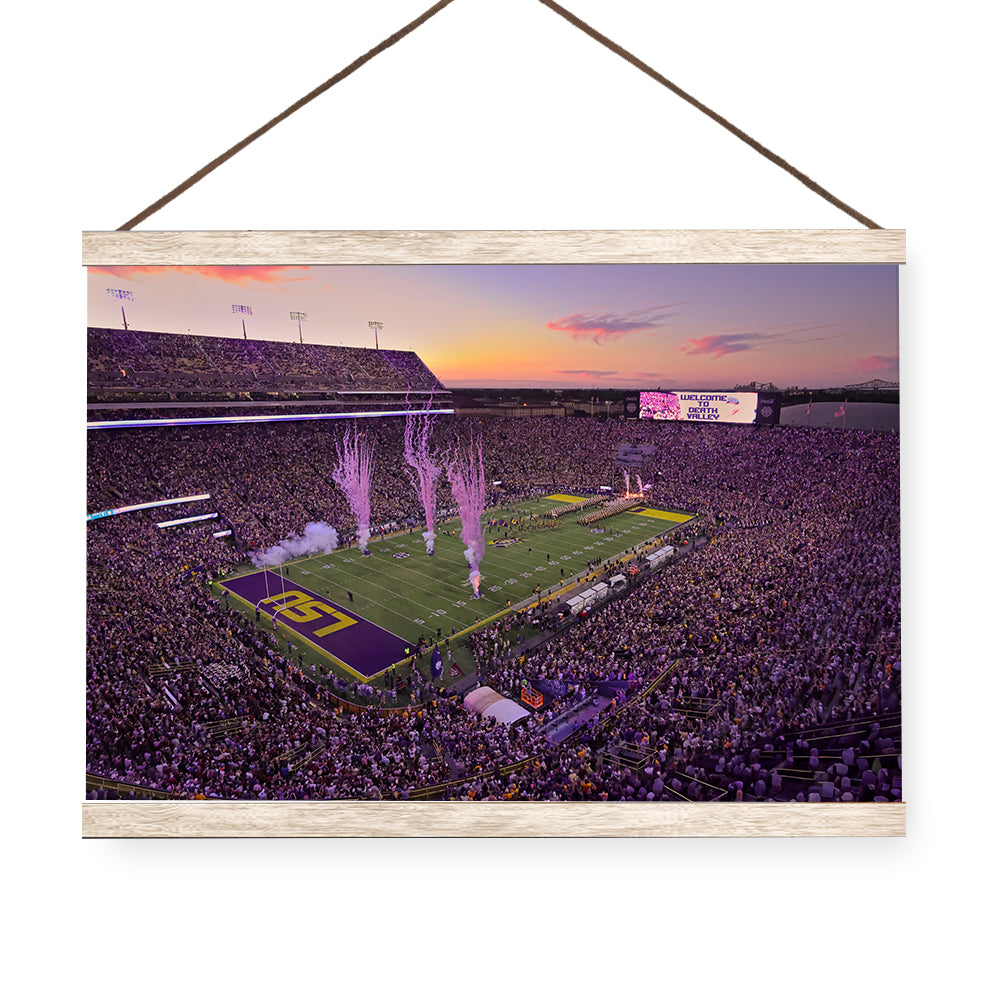 LSU Tigers - Welcome to Death Valley - College Wall Art #Canvas