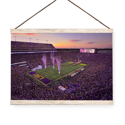 LSU Tigers - Welcome to Death Valley - College Wall Art #Hanging Canvas