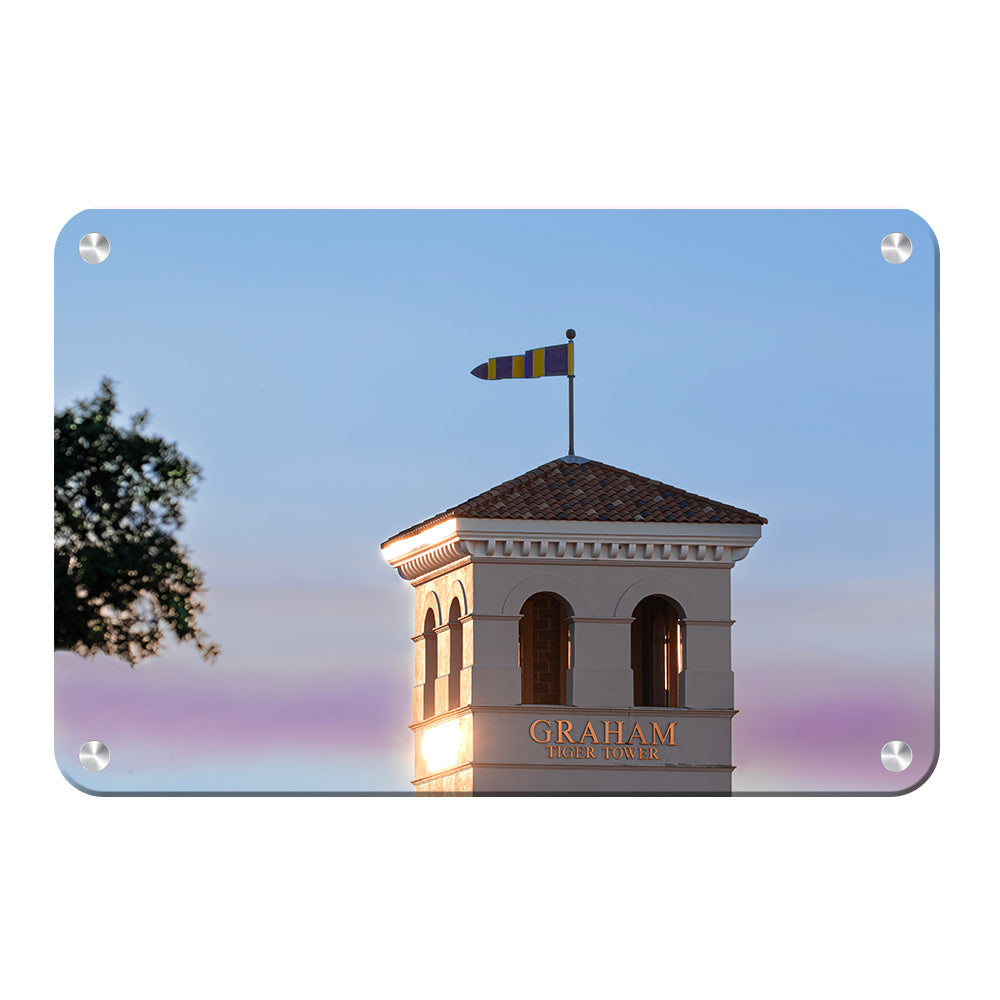 LSU Tigers - Graham Tiger Tower - College Wall Art #Canvas