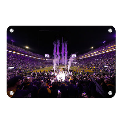 LSU Tigers - Enter Death Valley - College Wall Art #Metal
