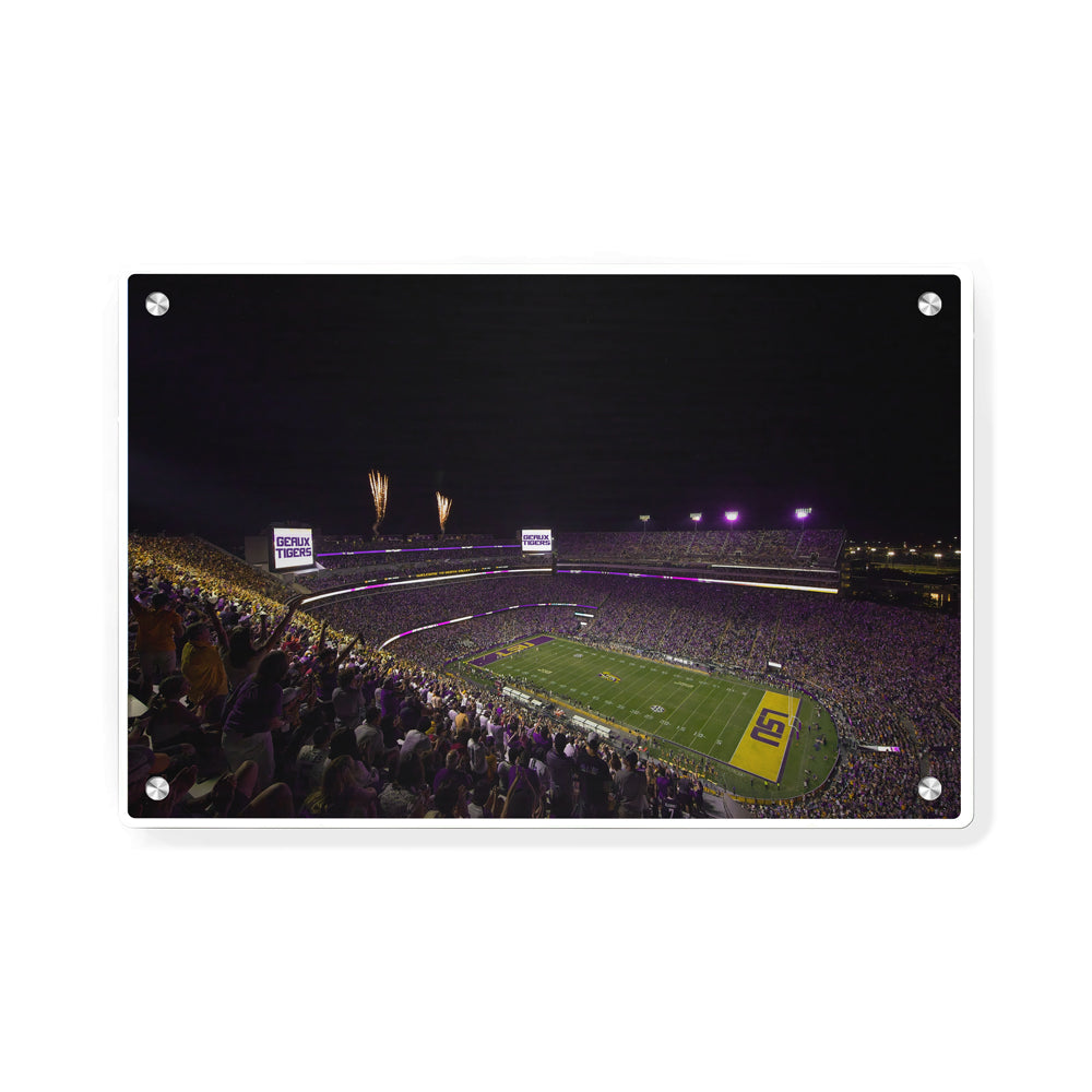 LSU Tigers - LSU Score Geaux Tigers - College Wall Art #Canvas