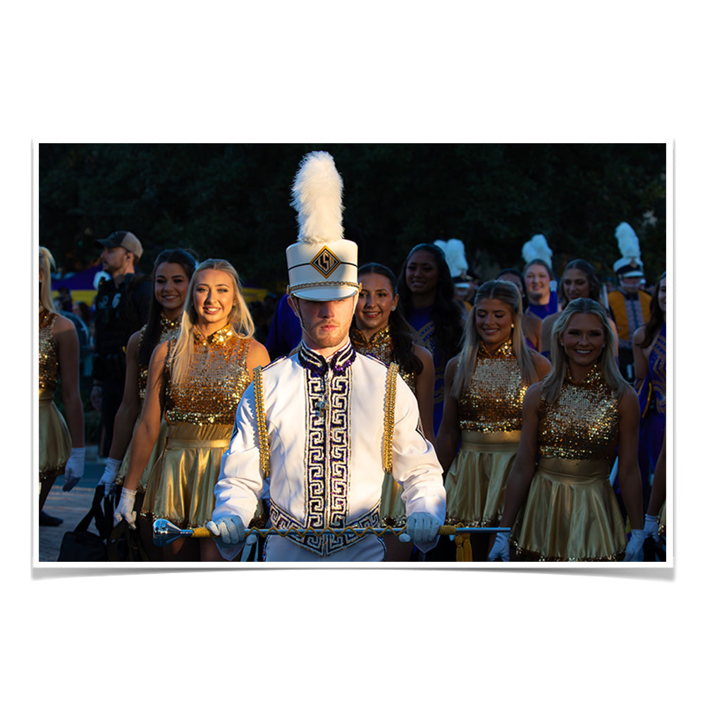 LSU Tigers - Drum Major - College Wall Art #Canvas