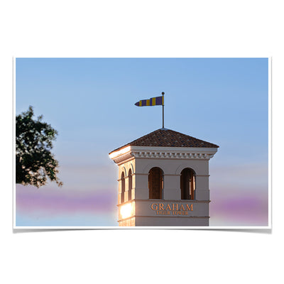 LSU Tigers - Graham Tiger Tower - College Wall Art #Poster