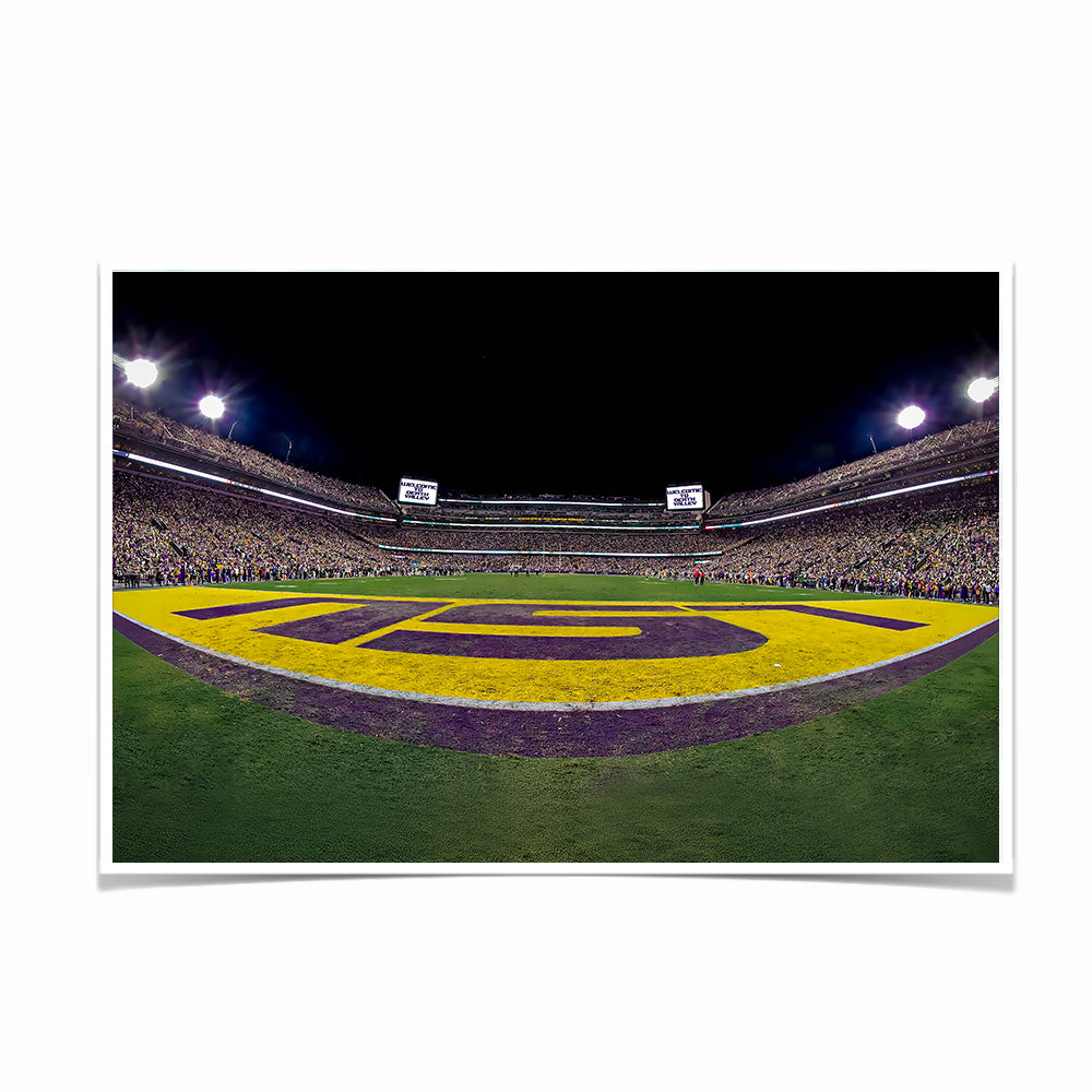 LSU Tigers - LSU End Zone - College Wall Art #Canvas