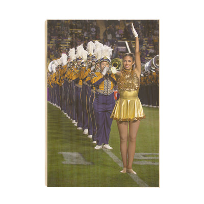 LSU Tigers - LSU Golden Girl - College Wall Art #Wood