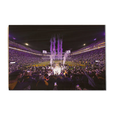 LSU Tigers - Enter Death Valley - College Wall Art #Wood