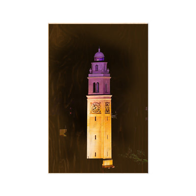 LSU Tigers - Memorial Tower Gametime - College Wall Art #Wood