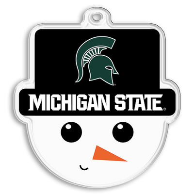 Michigan State Spartans - Michigan State Snowman Face Ornament