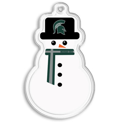 Michigan State Spartans - Michigan State Snowman Ornament
