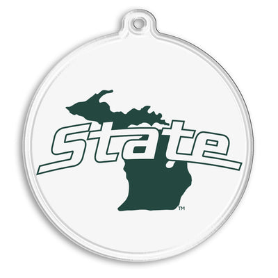 Michigan State Spartans - State Ornament & Bag Tag