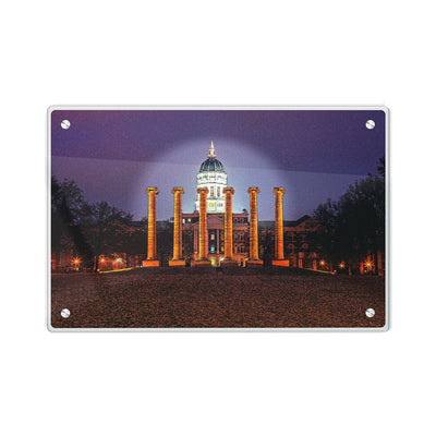 Missouri Tigers - Jesse Hall Night - College Wall Art #Acrylic