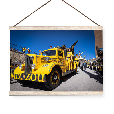 Missouri Tigers - Tiger Walk Fire Truck - College Wall Art #Hanging Canvas
