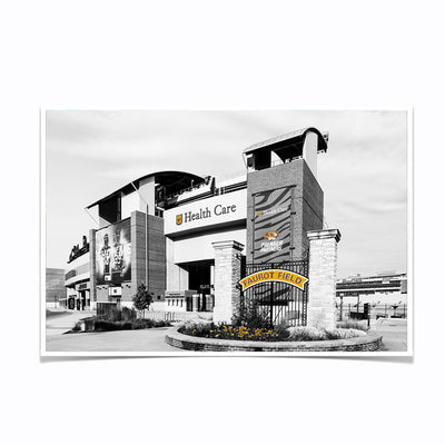 Missouri Tigers - Faurot Field Monochrome - College Wall Art #Poster