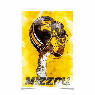Missouri Tigers - Mizzou Pride Watercolor - College Wall Art #Poster