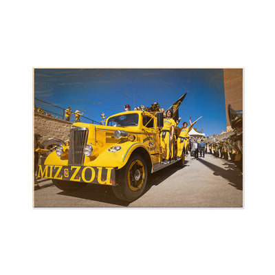 Missouri Tigers - Tiger Walk Fire Truck - College Wall Art #Wood