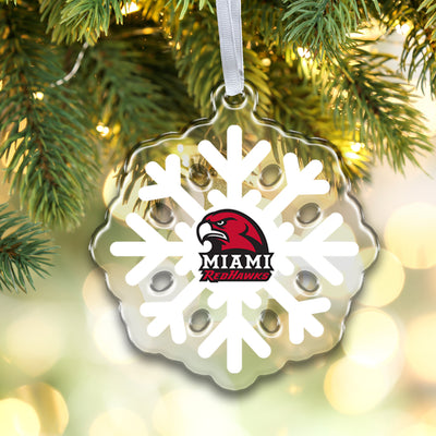 Miami RedHawks - Miami Snowflake Ornament