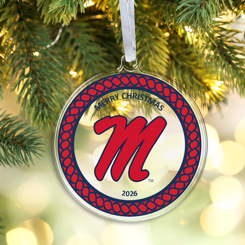 Ole Miss Rebels - Ole Miss Merry Christmas 2026 Ornament