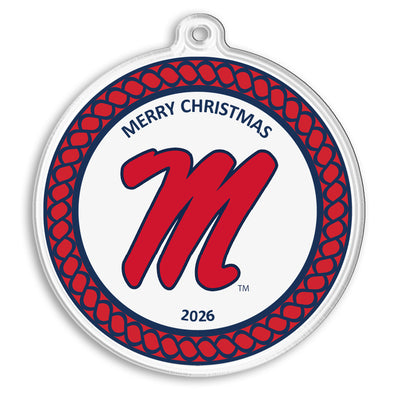 Ole Miss Rebels - Ole Miss Merry Christmas 2026 Ornament