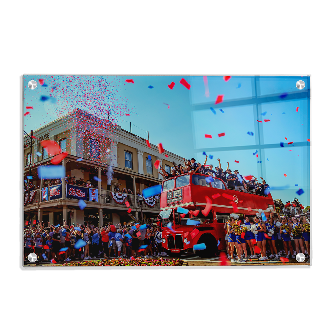 Ole Miss Rebels - Double Decker Parade of Champions - College Wall Art #Canvas