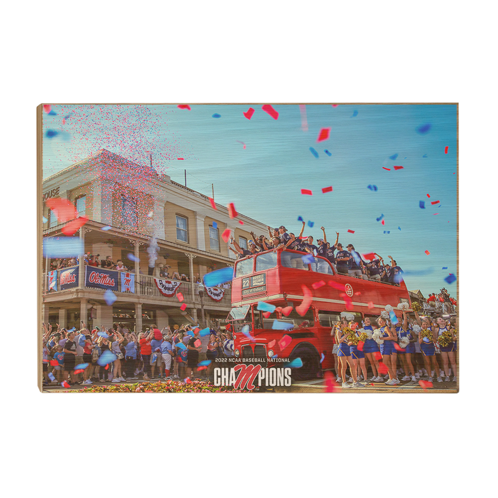Ole Miss Rebels - NCAA Baseball National Parade of Champions - College Wall Art #Canvas