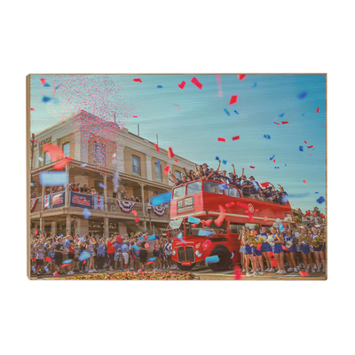 Ole Miss Rebels - Double Decker Parade of Champions - College Wall Art #Wood