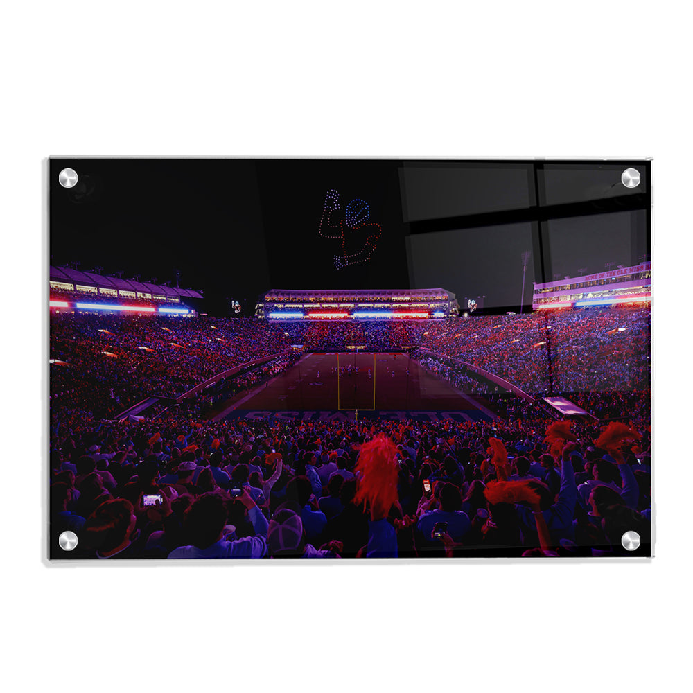 Ole Miss Rebels - Football Drones - College Wall Art #Canvas