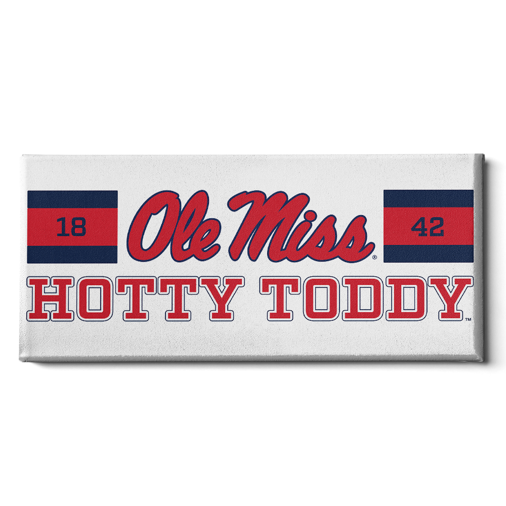 Ole Miss Rebels - Ole Miss Hotty Toddy Panoramic - College Wall Art #Canvas