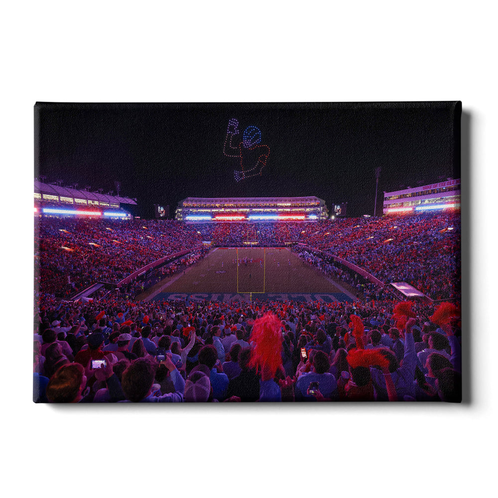 Ole Miss Rebels - Football Drones - College Wall Art #Canvas