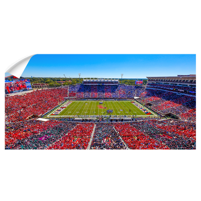 Ole Miss Rebels - Ole Miss Stripe Out Panoramic - College Wall Art #Wall Decal