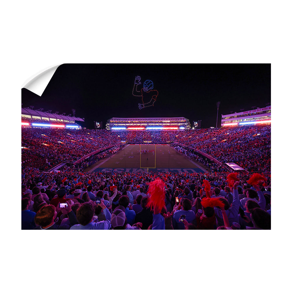 Ole Miss Rebels - Football Drones - College Wall Art #Canvas