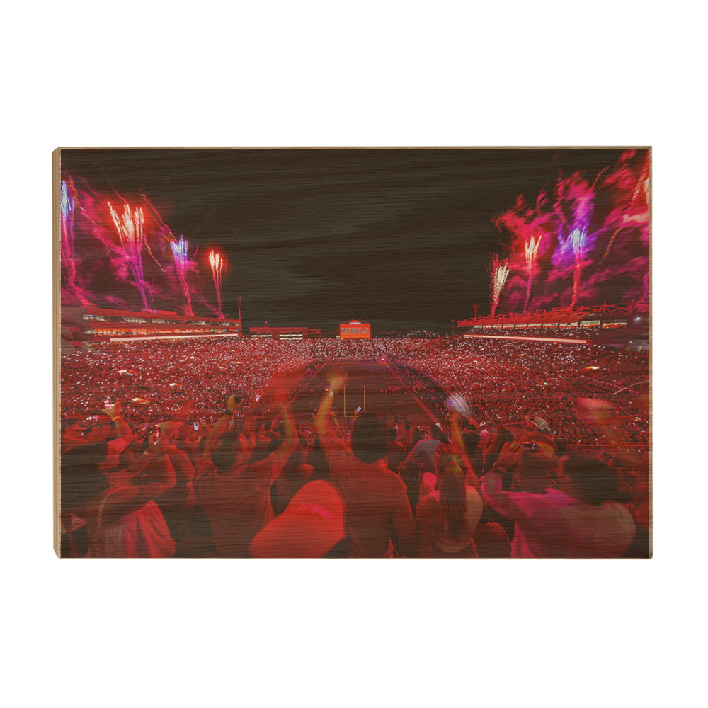Ole Miss Rebels - Rebel Red Light Up Vaught-Hemingway - College Wall Art #Canvas