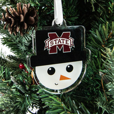 Mississippi State Bulldogs  - Snowman Head Ornament