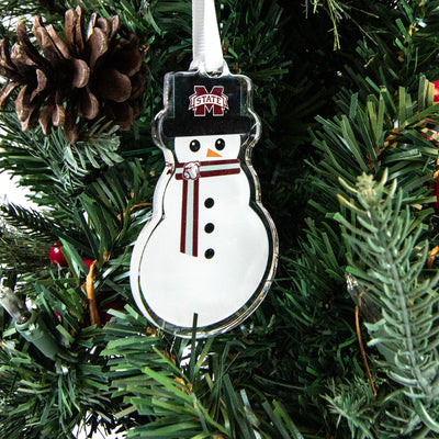 Mississippi State Bulldogs  - Snowman Ornament