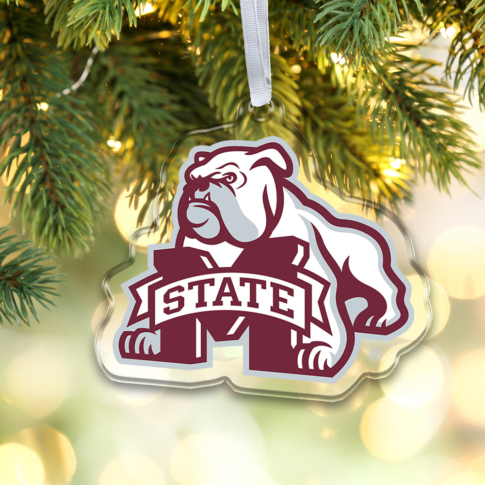 Mississippi State Bulldogs  - M State Bulldog Ornament & Bag Tag